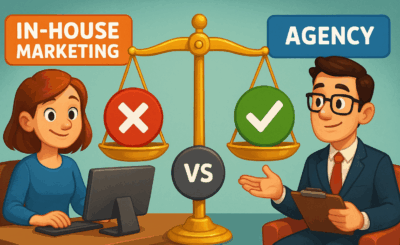 In-house marketing team of een marketingbureau inhuren?